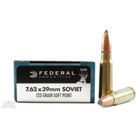 Federal 7.62x39mm 123gr SP RN Power-Shok Ammunition - 76239B