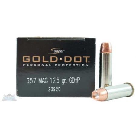 Speer 357 Magnum 125gr Gold Dot Ammunition 20rds - 23920