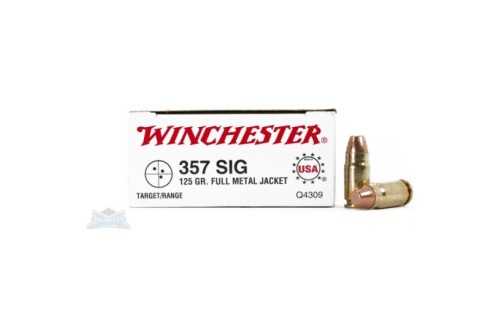 Winchester USA 357 Sig 125gr FMJ Ammunition 50rds - Q4309