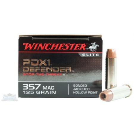 Winchester 357 Magnum 125gr PDX1 Defender Ammunition 20rds - S357MPDB