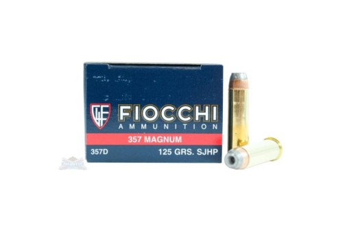 Fiocchi 357 Magnum 125gr SJHP Ammunition 50rds - 357D