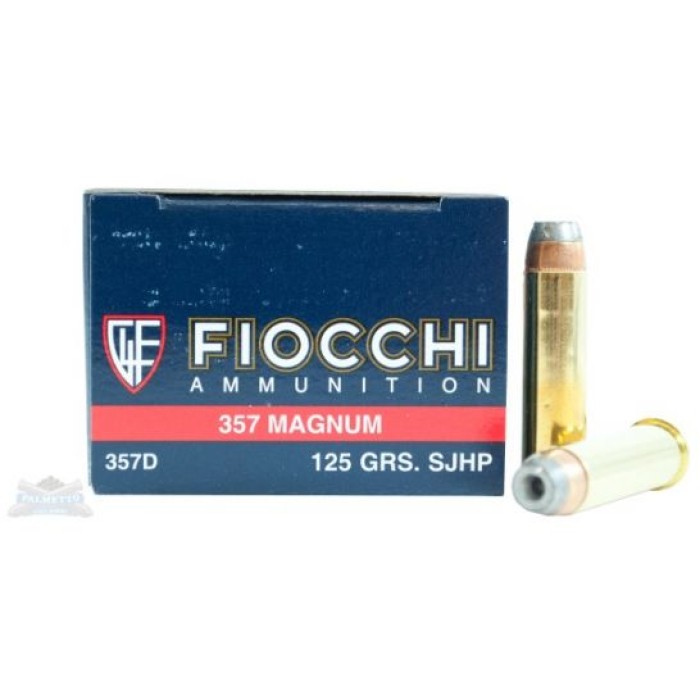 Fiocchi 357 Magnum 125gr SJHP Ammunition 50rds - 357D