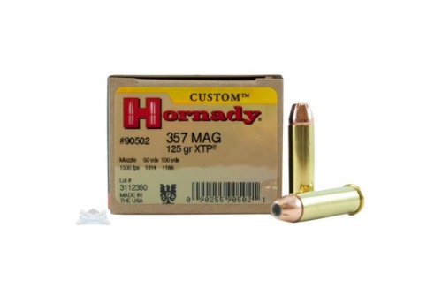 Hornady 357 Magnum 125gr XTP Custom Pistol Ammunition 25rds - 90502