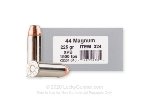 44 Magnum - 225 Grain SCHP - Underwood - 20 Rounds