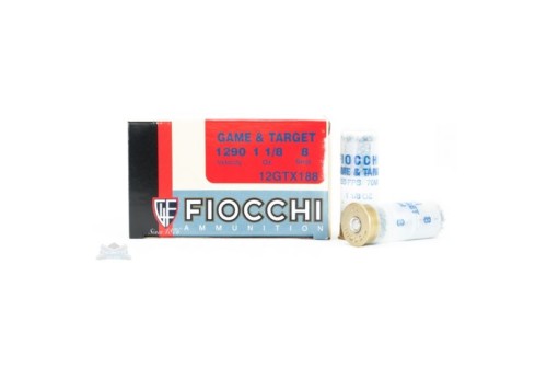 Fiocchi 12ga 2.75" 1-1/8oz #8 Game Load Shotshell Ammunition 25rds - 12GTX188