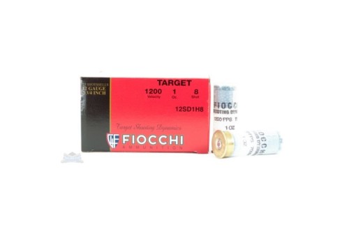 Fiocchi 12ga 2.75" 1oz #8 Target Shotshell Ammunition 25rds - 12SD1H8