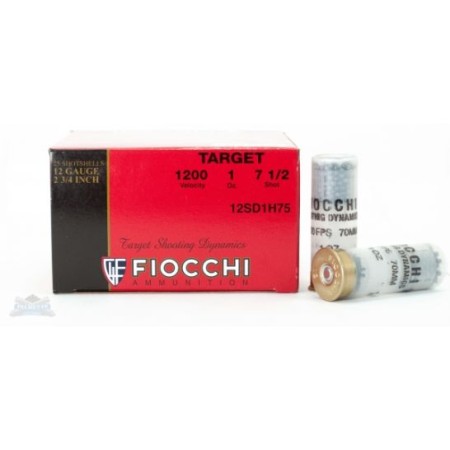 Fiocchi 12ga 2.75" 10z #7.5 Target Shotshell Ammunition 25rds - 12SD1H75