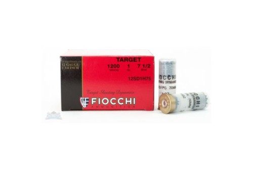 Fiocchi 12ga 2.75" 10z #7.5 Target Shotshell Ammunition 25rds - 12SD1H75