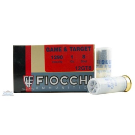 Fiocchi 12ga 2.75" 1oz #8 Game Load Shotshell Ammunition 25rds - 12GT8