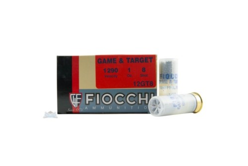 Fiocchi 12ga 2.75" 1oz #8 Game Load Shotshell Ammunition 25rds - 12GT8