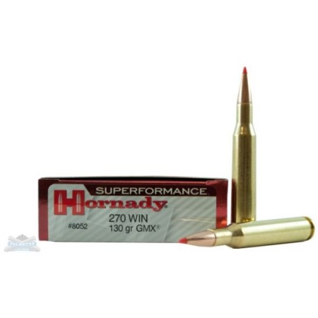 HORNADY Superformance .270 Win 130Gr GMX 20Rd Box Ammo (8052)