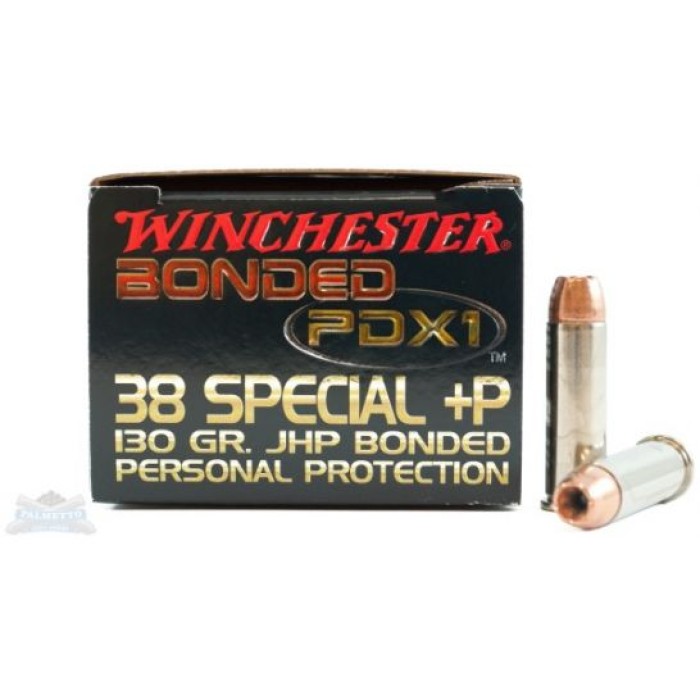 Winchester 38 Special+P 130gr PDX1 Defender Ammunition 20rds - S38PDB