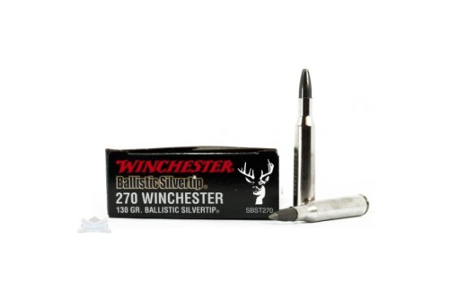 Winchester 270 130gr Ballistic Silvertip Rifle Ammunition 20rds - SBST270