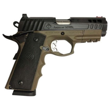 Ati Atigfxh45cfde Fxh-45 Hybrid Commander 45 Acp 4.25" 8+1 Flat Dark Earth Hardcoat Anodized Frame With Black Nitride Stainless Steel Slide & Black Polymer Grip