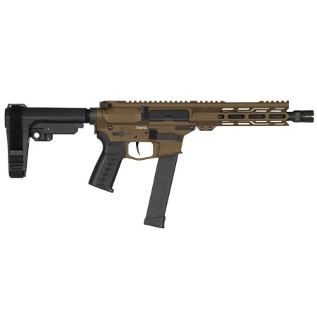 CMMG Banshee Mk10 10mm 8in 15rd Midnight Bronze Semi-Auto Pistol w/ Ripbrace (10A570F-MB)