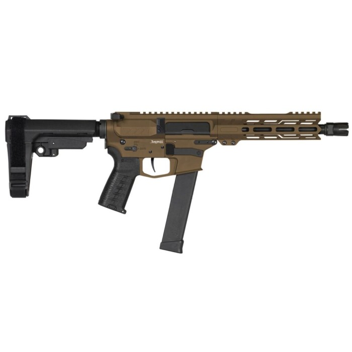 CMMG Banshee Mk10 10mm 8in 15rd Midnight Bronze Semi-Auto Pistol w/ Ripbrace (10A570F-MB)