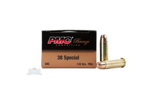 PMC Bronze 38 Special 132gr FMJ Ammunition 50rds - 38G