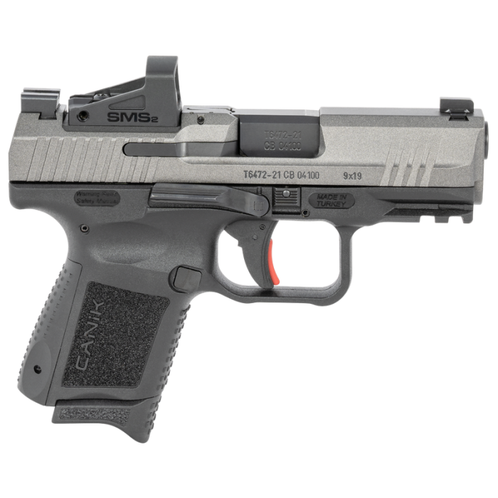 Canik TP9 Elite SC Tungsten 9mm 3.6" Barrel 12-Rounds Shield SMS2