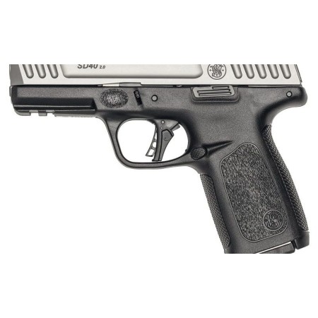 S&w Sd40 2.0 40sw 4" Fs 14 sh Silver Ss Slide/black Polymer