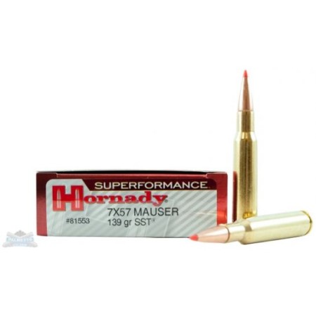 Hornady 7X57 Mauser 139gr SST Superformance Ammunition 20rds- - -81553