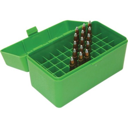 MTM 50 Round 270 Win 30-06 25-06 Green Flip-Top Ammo Box (RL-50-10)