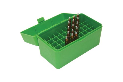 MTM 50 Round 270 Win 30-06 25-06 Green Flip-Top Ammo Box (RL-50-10)