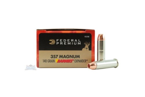 Federal 357 Magnum 140gr Barnes X Expander Vital-Shok Ammunition 20rds - P357XB1