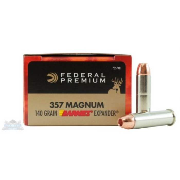 Federal 357 Magnum 140gr Barnes X Expander Vital-Shok Ammunition 20rds - P357XB1