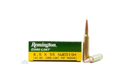 Remington 6.5x55mm Swed 140gr Core-Lokt PSP Ammunition 20rds -R65SWE1