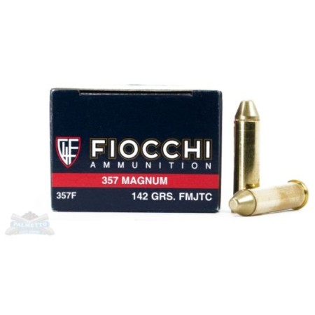 Fiocchi 357 Magnum 142gr FMJTC Ammunition 50rds- - -357F