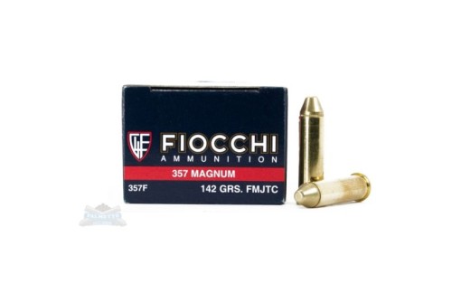 Fiocchi 357 Magnum 142gr FMJTC Ammunition 50rds- - -357F