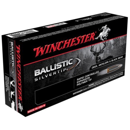 Winchester BALLISTIC SILVERTIP 6.5 PRC 140 Grain Silvertip Brass Cased Rifle Ammo, 20 Rounds, SBST65P