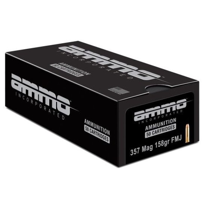 Ammo Inc 357158Fmja50 Signature  357 Mag 158 GR Full Metal Jacket 50 Per Box/ 20 Case