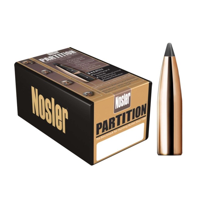 NOSLER Partition Spitzer 7mm .284 160gr Ammo 50 Per Box (16327)