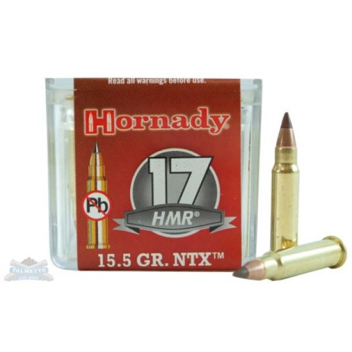 Hornady 17 HMR 15.5gr NTX Rimfire Varmint Express Ammunition 50rds - 83171