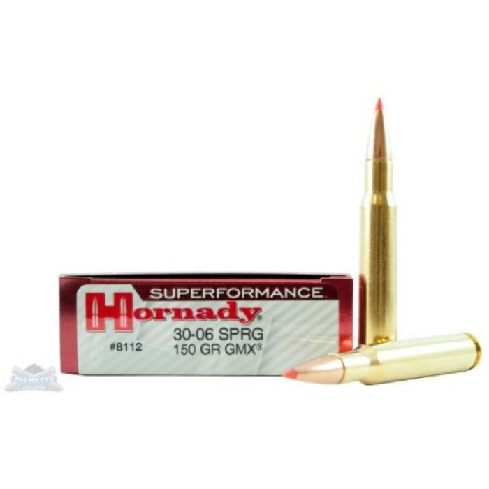 Hornady 30-06 150gr GMX Superformance Ammunition, 20 Round Box - 8112