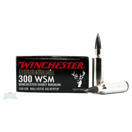 Winchester 300 WSM 150gr Ballistic SiverTip Rifle Ammunition 20rds - SBST300S