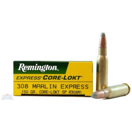 Remington Ammunition R308me1 Core-Lokt  308 Marlin Express 150 GR Core-Lokt Soft Point 20 Bx/ 10 CS 047700401409