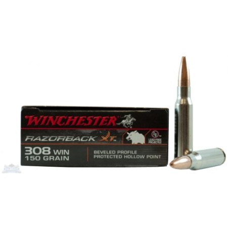 Winchester 308 150gr RazorBack XT Ammunition 20rds - S308WB