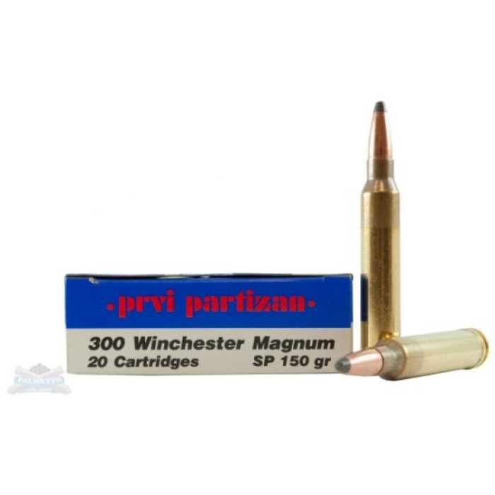 Prvi Partizan 300Win Mag SP 150 Grain Weight 20/500 PP3.61