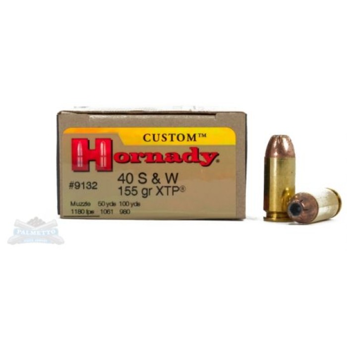 Hornady .40 S&W 155gr XTP Custom Pistol Ammunition 20rds - 9132