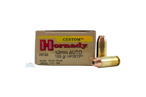 Hornady .10mm Auto 155gr HP XTP Custom Pistol Ammunition 20rds - 9122