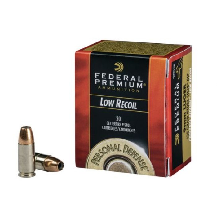 Federal Personal Defense 9mm 135 gr Hydra-Shok Low Recoil 20 Rounds Ammunition - PD9HS5H