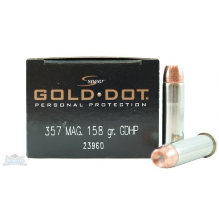 Speer 357 Magnum 158gr Gold Dot Ammunition 20rds - 23960