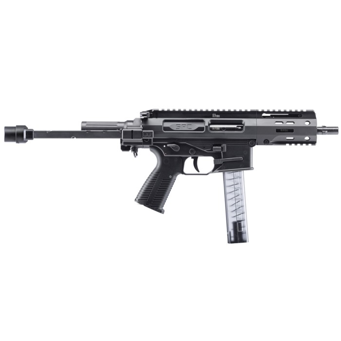 B&T SPC9 9mm PDW Black Pistol w/Telescopic Brace Adapter BT-500003-PDW-TB-US