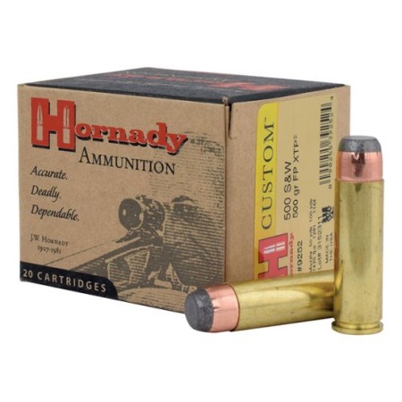 Hornady 9252 Custom  500 S&W Mag 500 gr XTP Flat Point