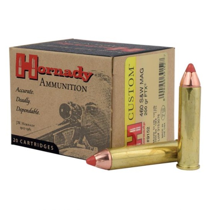 Hornady 9152 Custom  460 S&W Mag 200 gr Flex Tip eXpanding 20 Bx/ 10 Cs