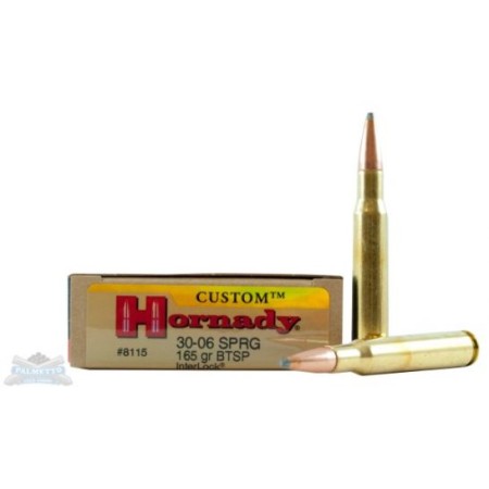 Hornady 30-06 165gr BTSP Custom Ammunition 20rds - 8115