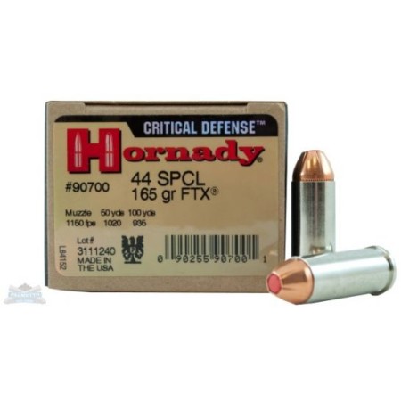 Hornady .44 Special 165 Grain FTX CD-20 Count