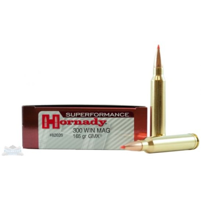 Hornady 300 Win Mag 165gr GMX Superformance Ammunition 20rds- - 82026